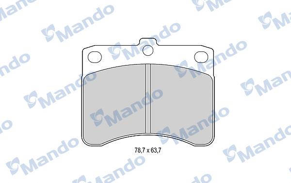 Mando MBF015485 - Kit de plaquettes de frein, frein à disque cwaw.fr