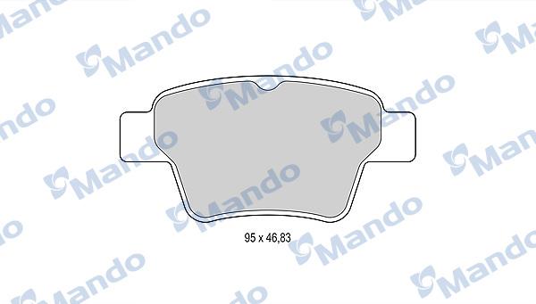 Mando MBF015478 - Kit de plaquettes de frein, frein à disque cwaw.fr