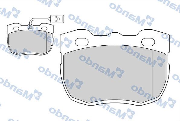 Mando MBF015597 - Kit de plaquettes de frein, frein à disque cwaw.fr