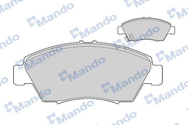 Mando MBF015542 - Kit de plaquettes de frein, frein à disque cwaw.fr