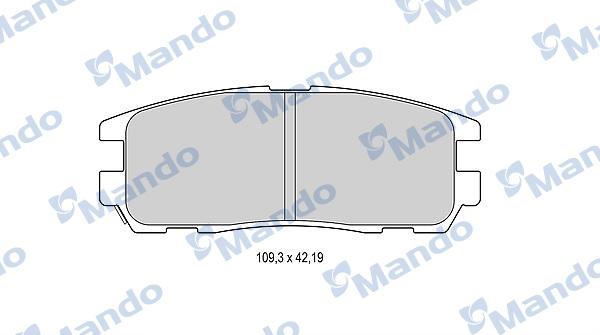 Mando MBF015557 - Kit de plaquettes de frein, frein à disque cwaw.fr