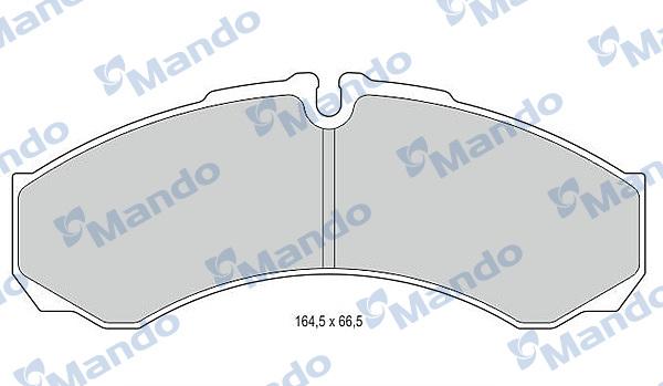 Mando MBF015561 - Kit de plaquettes de frein, frein à disque cwaw.fr