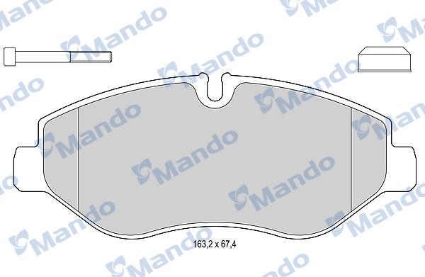 Mando MBF015749 - Kit de plaquettes de frein, frein à disque cwaw.fr