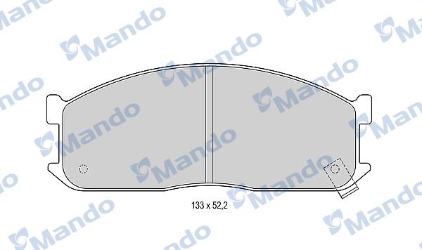 Mando MBF015585 - Kit de plaquettes de frein, frein à disque cwaw.fr