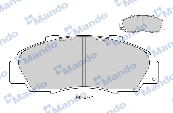 Mando MBF015535 - Kit de plaquettes de frein, frein à disque cwaw.fr