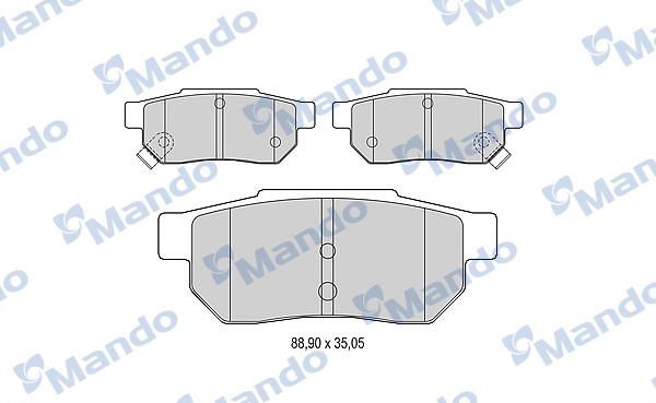 Mando MBF015531 - Kit de plaquettes de frein, frein à disque cwaw.fr