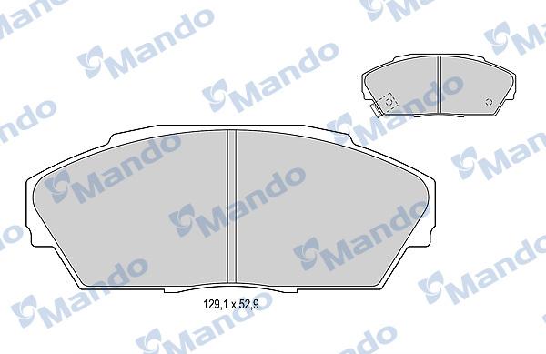 Mando MBF015532 - Kit de plaquettes de frein, frein à disque cwaw.fr