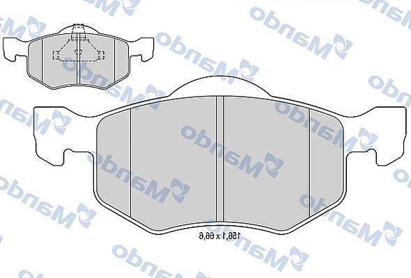 Mando MBF015523 - Kit de plaquettes de frein, frein à disque cwaw.fr