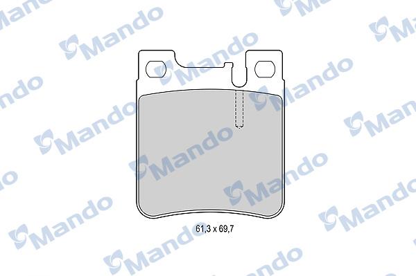 Mando MBF015655 - Kit de plaquettes de frein, frein à disque cwaw.fr