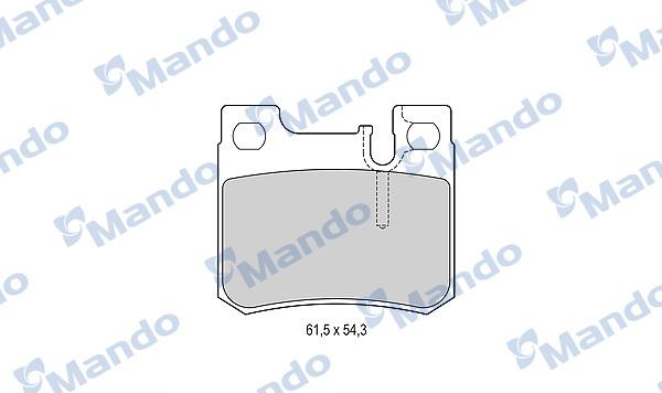 Mando MBF015656 - Kit de plaquettes de frein, frein à disque cwaw.fr