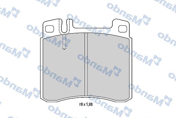 Mando MBF015650 - Kit de plaquettes de frein, frein à disque cwaw.fr