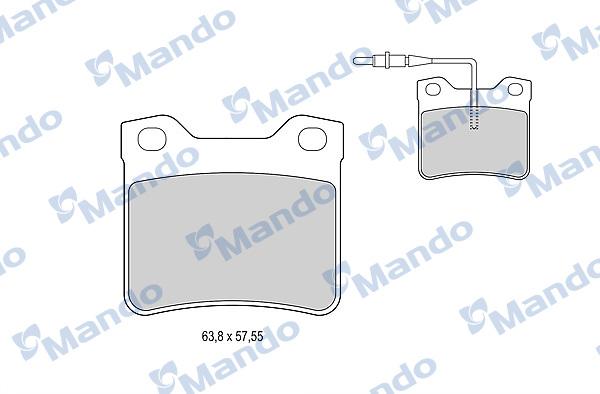 Mando MBF015772 - Kit de plaquettes de frein, frein à disque cwaw.fr