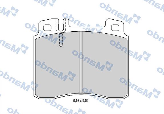 Mando MBF015652 - Kit de plaquettes de frein, frein à disque cwaw.fr