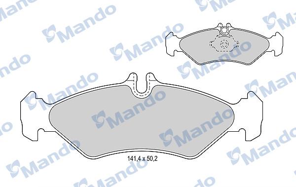 Mando MBF015657 - Kit de plaquettes de frein, frein à disque cwaw.fr