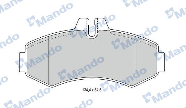 Mando MBF015660 - Kit de plaquettes de frein, frein à disque cwaw.fr