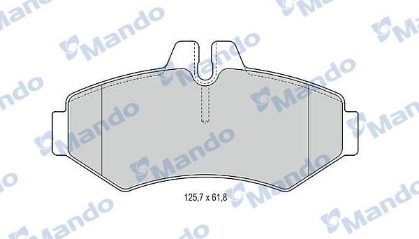 Mando MBF015662 - Kit de plaquettes de frein, frein à disque cwaw.fr