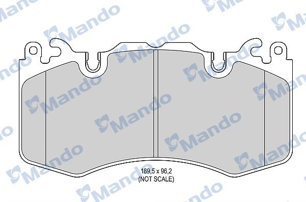 Mando MBF015606 - Kit de plaquettes de frein, frein à disque cwaw.fr