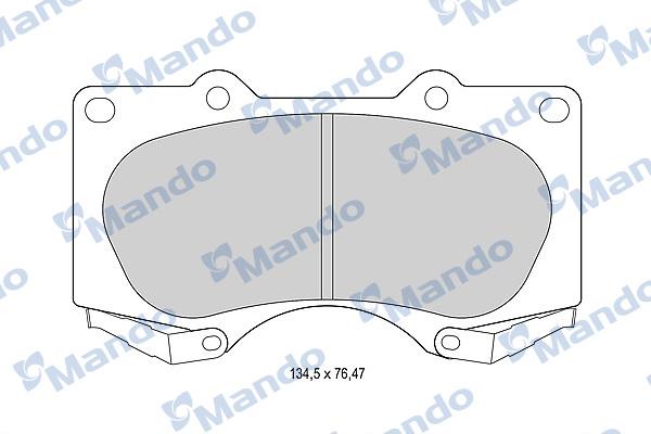 Mando MBF015614 - Kit de plaquettes de frein, frein à disque cwaw.fr