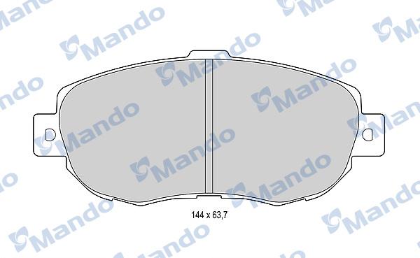 Mando MBF015611 - Kit de plaquettes de frein, frein à disque cwaw.fr