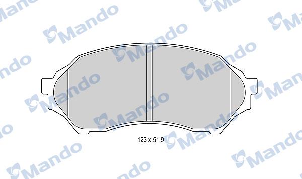 Mando MBF015630 - Kit de plaquettes de frein, frein à disque cwaw.fr