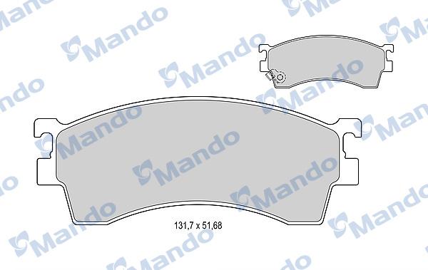 Mando MBF015620 - Kit de plaquettes de frein, frein à disque cwaw.fr