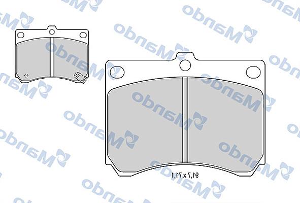 Mando MBF015623 - Kit de plaquettes de frein, frein à disque cwaw.fr