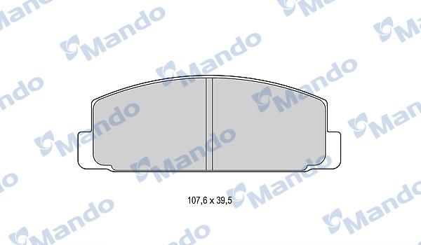 Mando MBF015627 - Kit de plaquettes de frein, frein à disque cwaw.fr