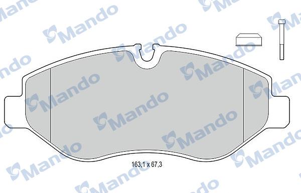 Mando MBF015671 - Kit de plaquettes de frein, frein à disque cwaw.fr