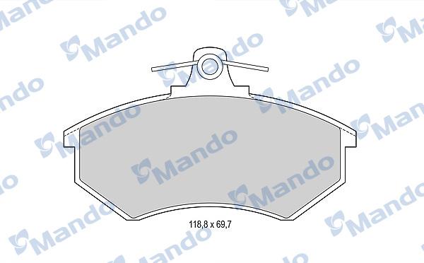 Mando MBF015092 - Kit de plaquettes de frein, frein à disque cwaw.fr