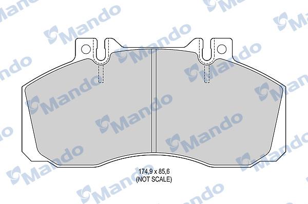 Mando MBF015049 - Kit de plaquettes de frein, frein à disque cwaw.fr