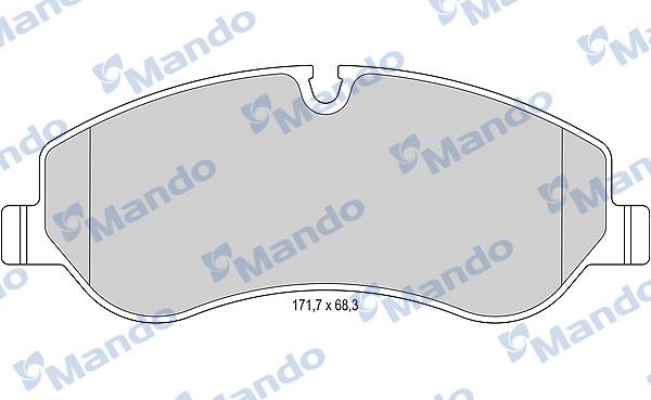 Mando MBF015046 - Kit de plaquettes de frein, frein à disque cwaw.fr