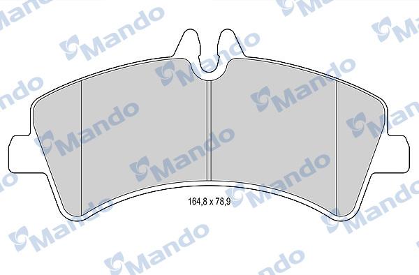 Mando MBF015040 - Kit de plaquettes de frein, frein à disque cwaw.fr