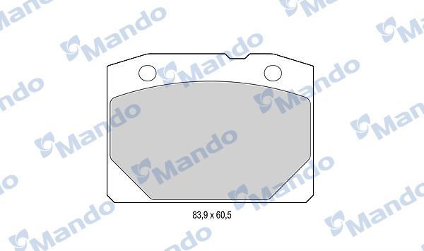 Mando MBF015055 - Kit de plaquettes de frein, frein à disque cwaw.fr