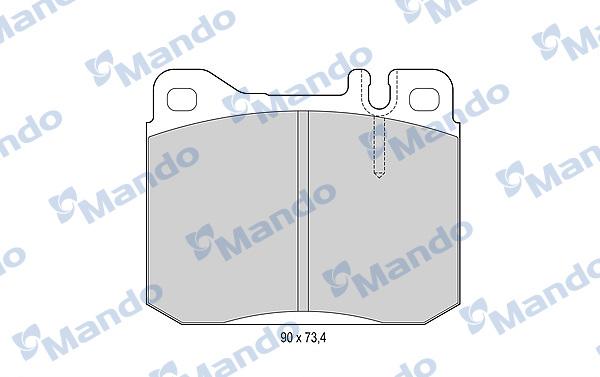 Mando MBF015056 - Kit de plaquettes de frein, frein à disque cwaw.fr