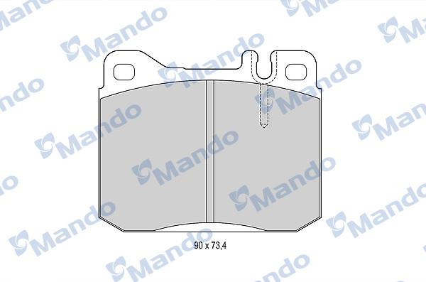 Mando MBF015058 - Kit de plaquettes de frein, frein à disque cwaw.fr