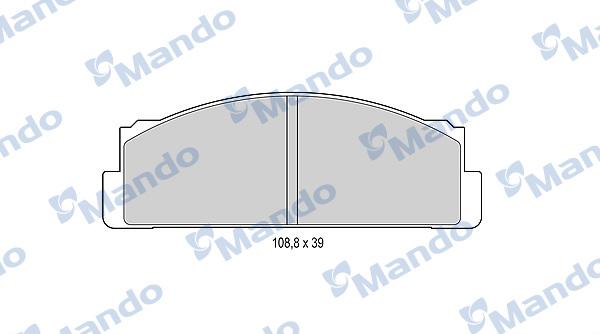 Mando MBF015053 - Kit de plaquettes de frein, frein à disque cwaw.fr