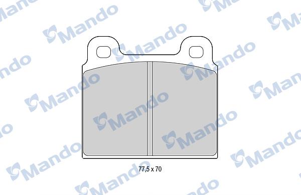 Mando MBF015052 - Kit de plaquettes de frein, frein à disque cwaw.fr