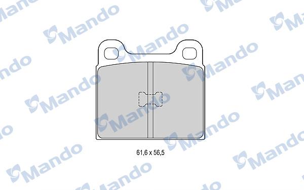 Mando MBF015057 - Kit de plaquettes de frein, frein à disque cwaw.fr