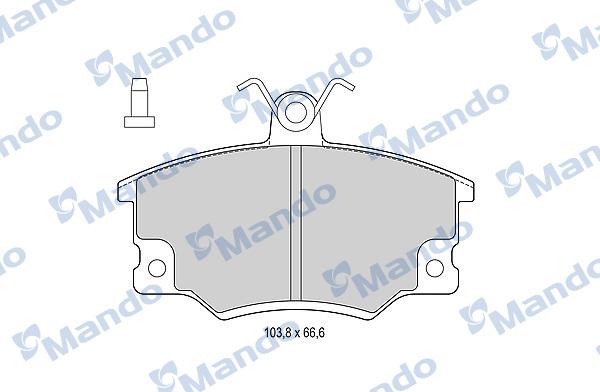 Mando MBF015064 - Kit de plaquettes de frein, frein à disque cwaw.fr