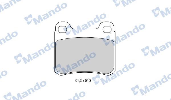 Mando MBF015074 - Kit de plaquettes de frein, frein à disque cwaw.fr