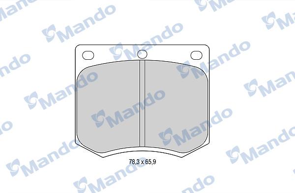 Mando MBF015061 - Kit de plaquettes de frein, frein à disque cwaw.fr