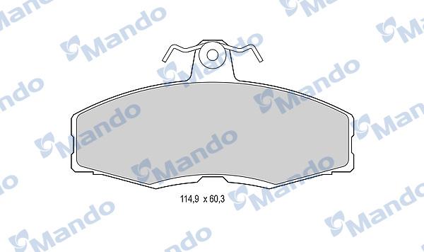 Mando MBF015063 - Kit de plaquettes de frein, frein à disque cwaw.fr