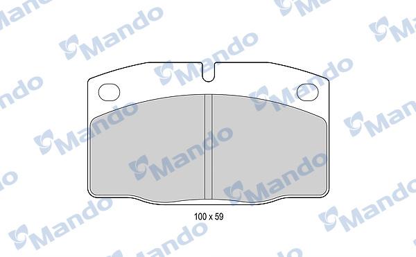 Mando MBF015067 - Kit de plaquettes de frein, frein à disque cwaw.fr