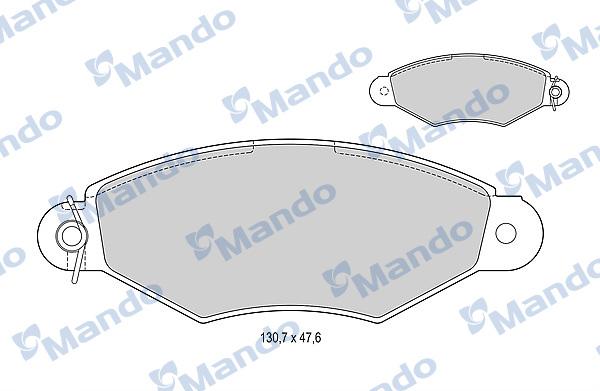 Mando MBF015005 - Kit de plaquettes de frein, frein à disque cwaw.fr