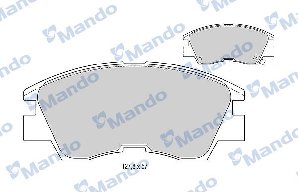 Mando MBF015006 - Kit de plaquettes de frein, frein à disque cwaw.fr