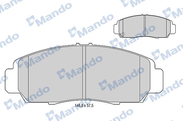 Mando MBF015003 - Kit de plaquettes de frein, frein à disque cwaw.fr