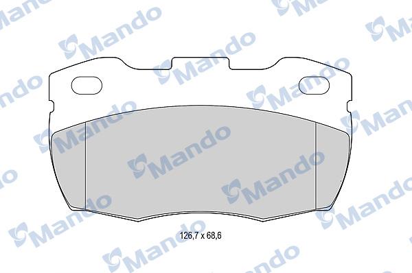 Mando MBF015007 - Kit de plaquettes de frein, frein à disque cwaw.fr