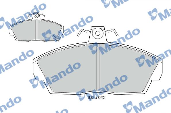 Mando MBF015019 - Kit de plaquettes de frein, frein à disque cwaw.fr