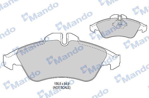 Mando MBF015014 - Kit de plaquettes de frein, frein à disque cwaw.fr