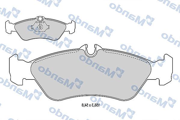 Mando MBF015013 - Kit de plaquettes de frein, frein à disque cwaw.fr